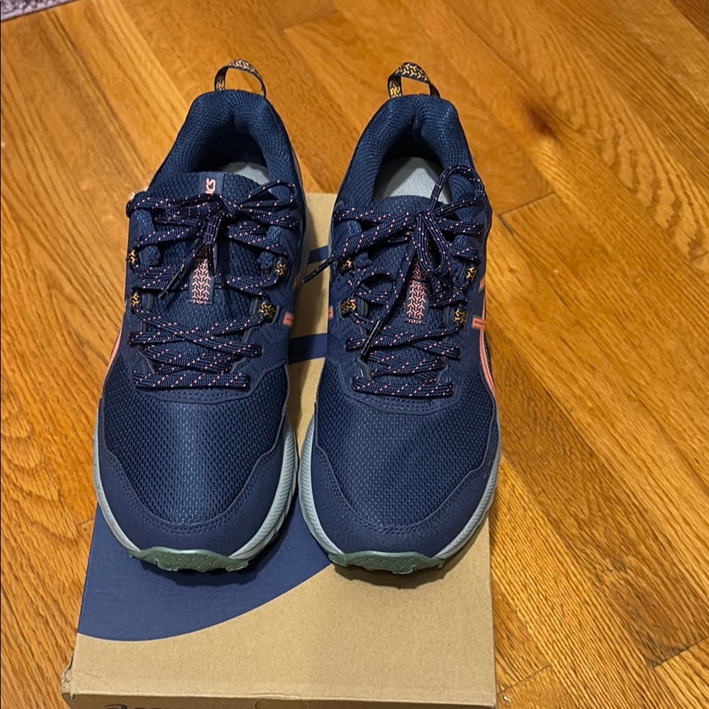 Asics Blue Athletic Shoes Gel-Venture 9 size 9 Indigo blue/Papaya - Picture 8 of 11